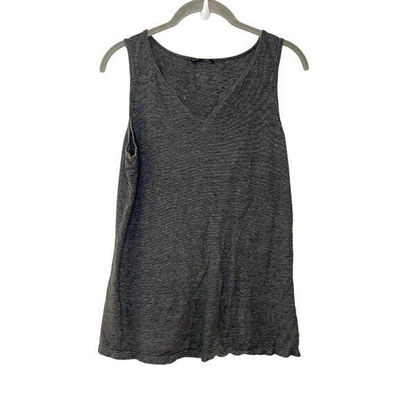 Nau Gray Tank Top Hemp/Organic Cotton Micro Stripes Lightweight Size XL - Picture 1 of 4